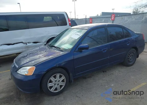 2003 Honda Civic Ex из США, поврежденный, VIN 2HGES26773H621754